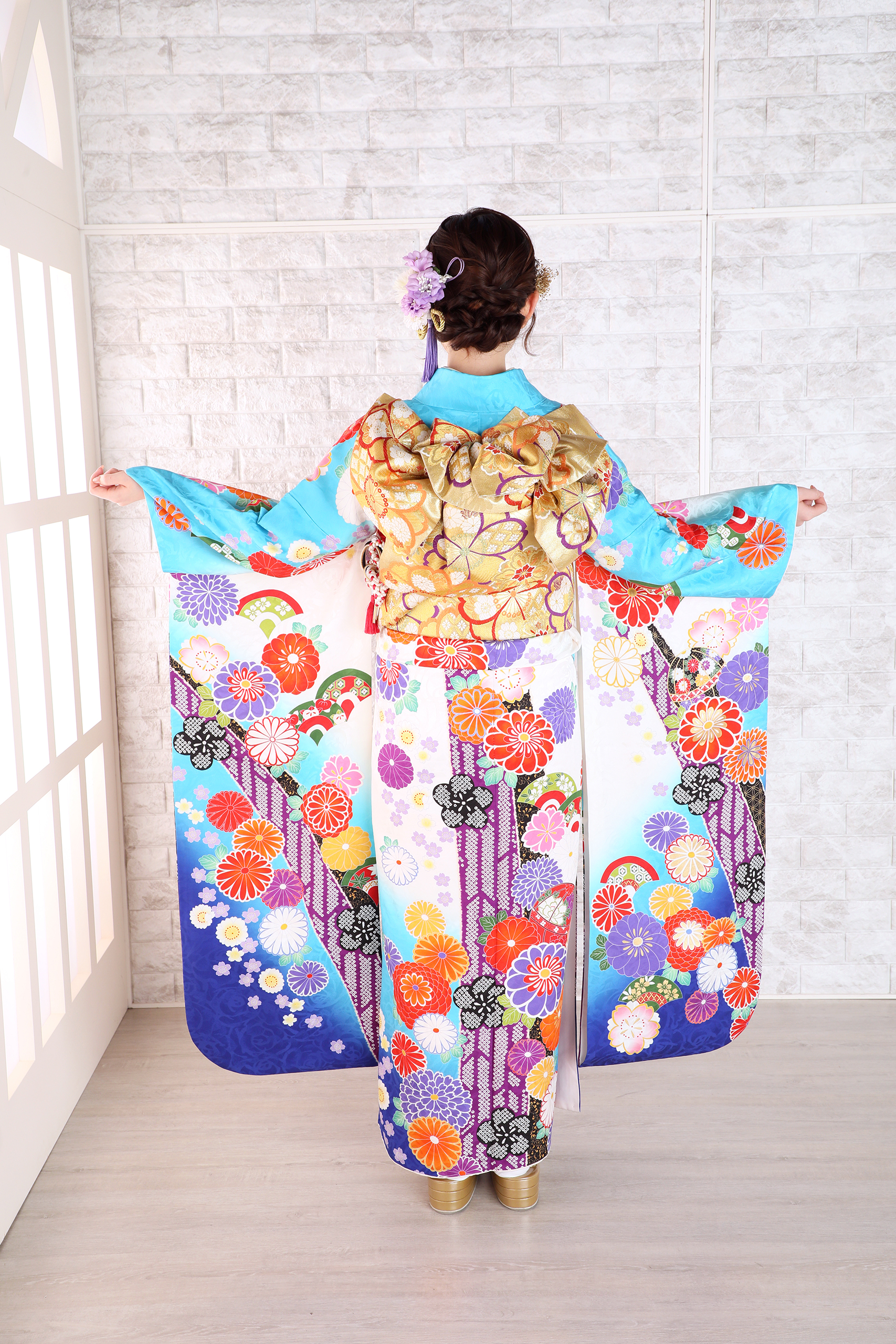 振袖レンタルNP11-82,500円<br />【サイズ】Free 成人式年度: 成人式2027年1月