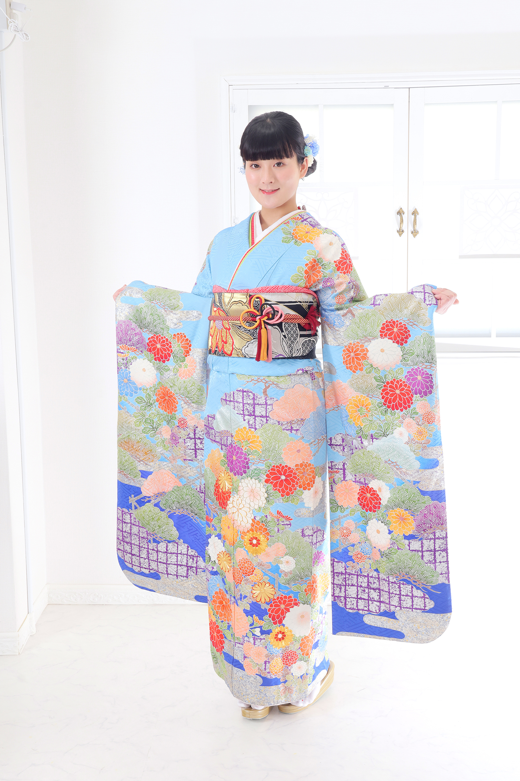 振袖レンタルNP56-<br />137,500円<br />【サイズ】Free 成人式年度: 成人式2027年1月