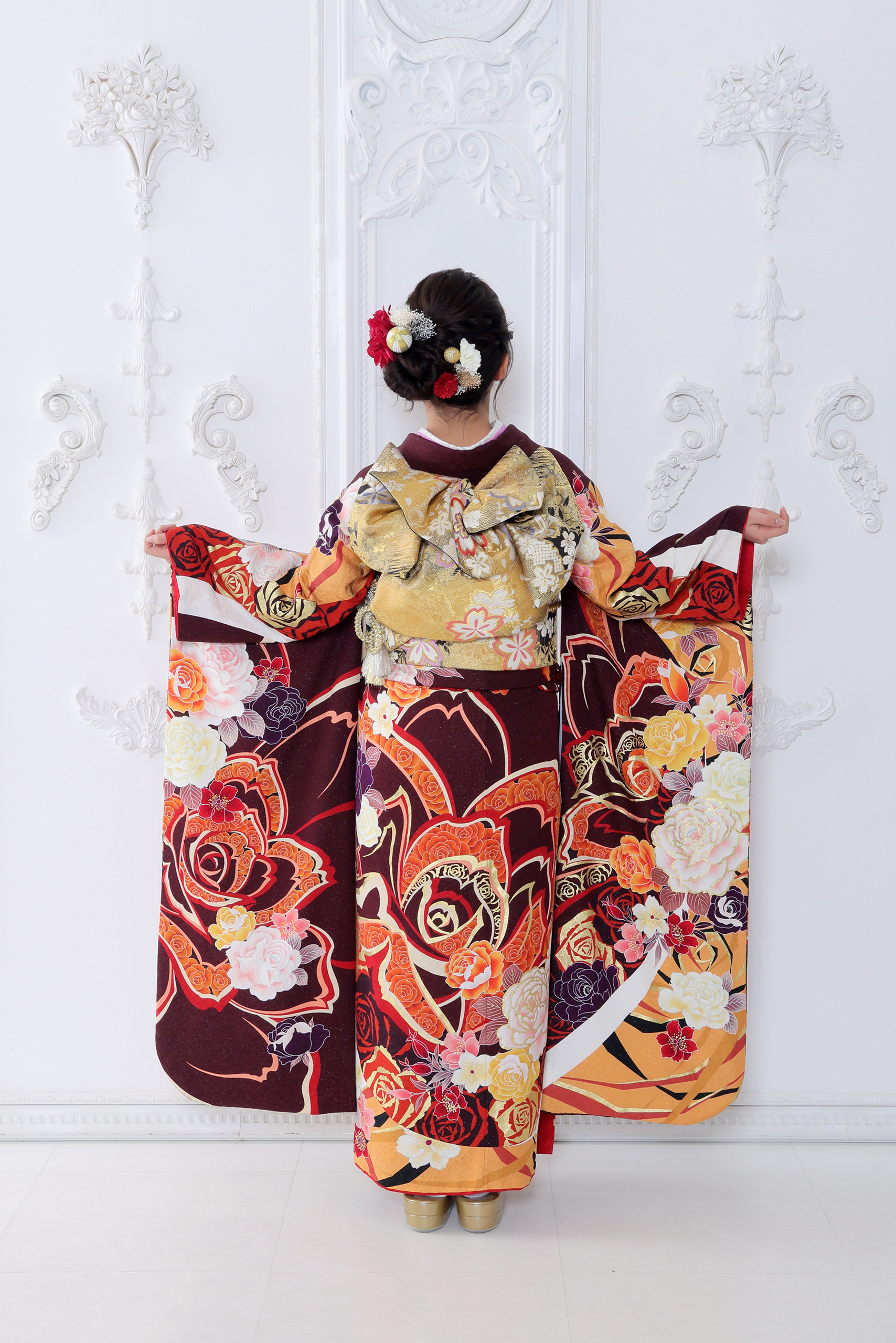 振袖レンタルNP87-<br />82,500円<br />【サイズ】Free 成人式年度: 成人式2027年1月