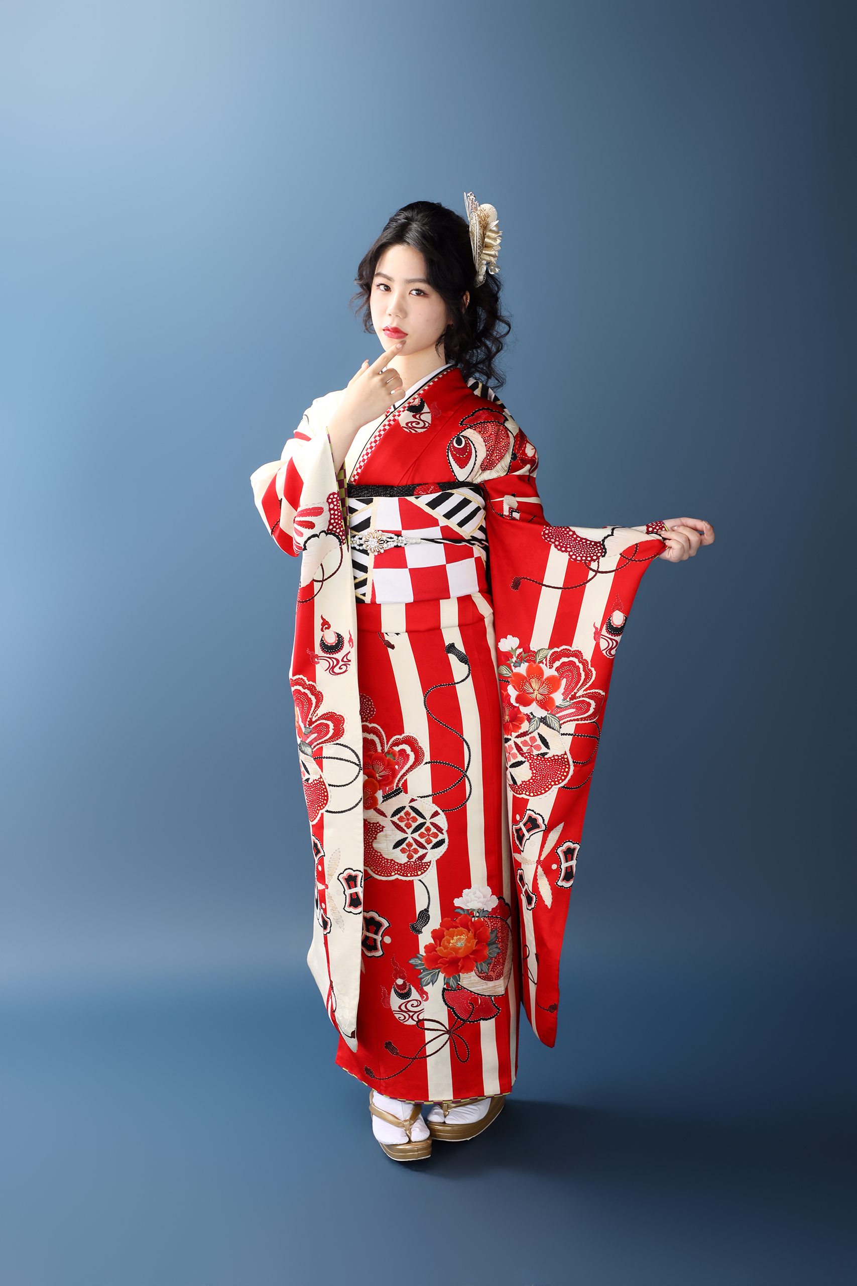 振袖レンタルNP3-<br />137,500円<br />　【サイズ】Free 成人式年度: 成人式2027年1月