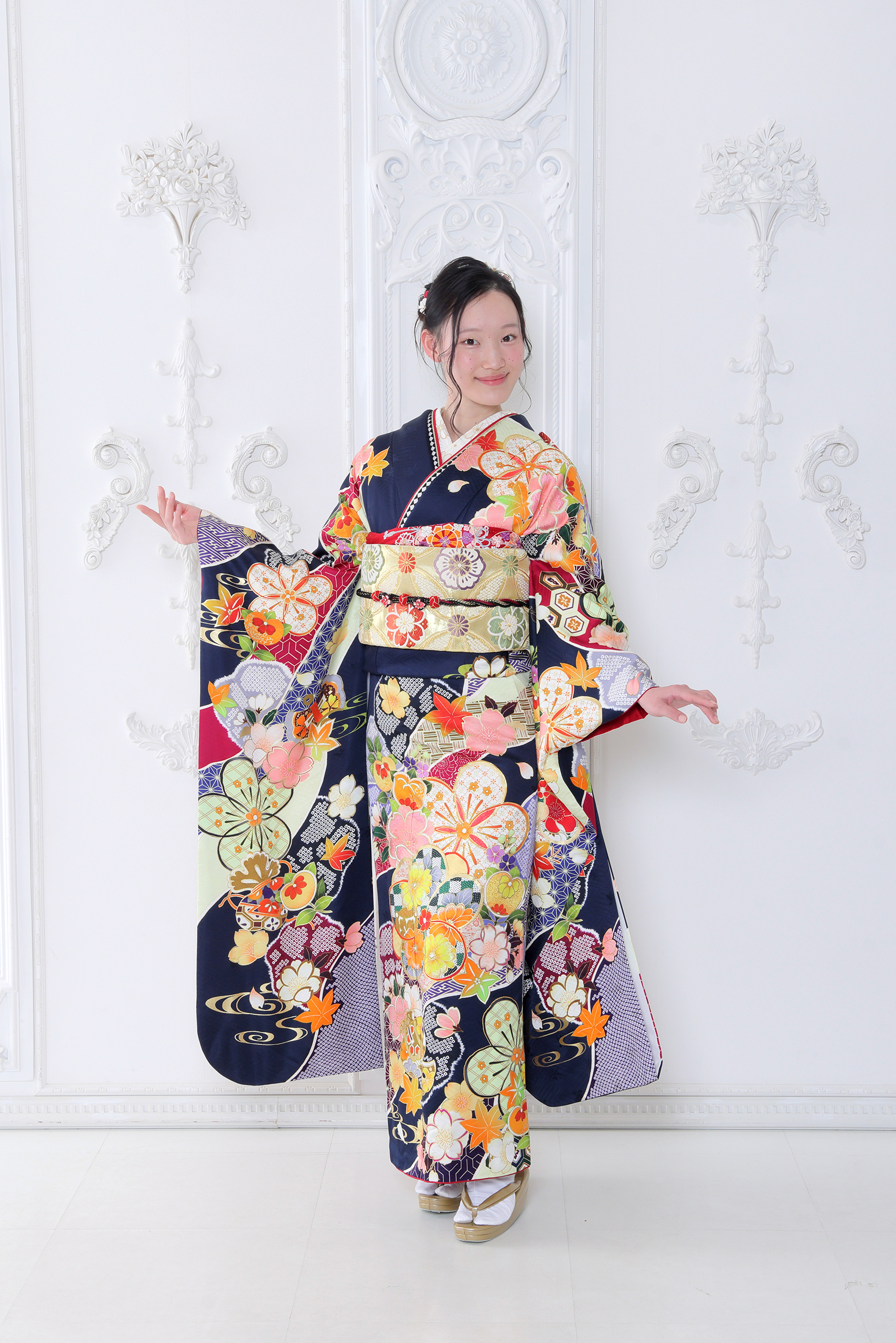 振袖レンタルNP85-<br />137,500円<br />【サイズ】Free 成人式年度: 成人式2027年1月