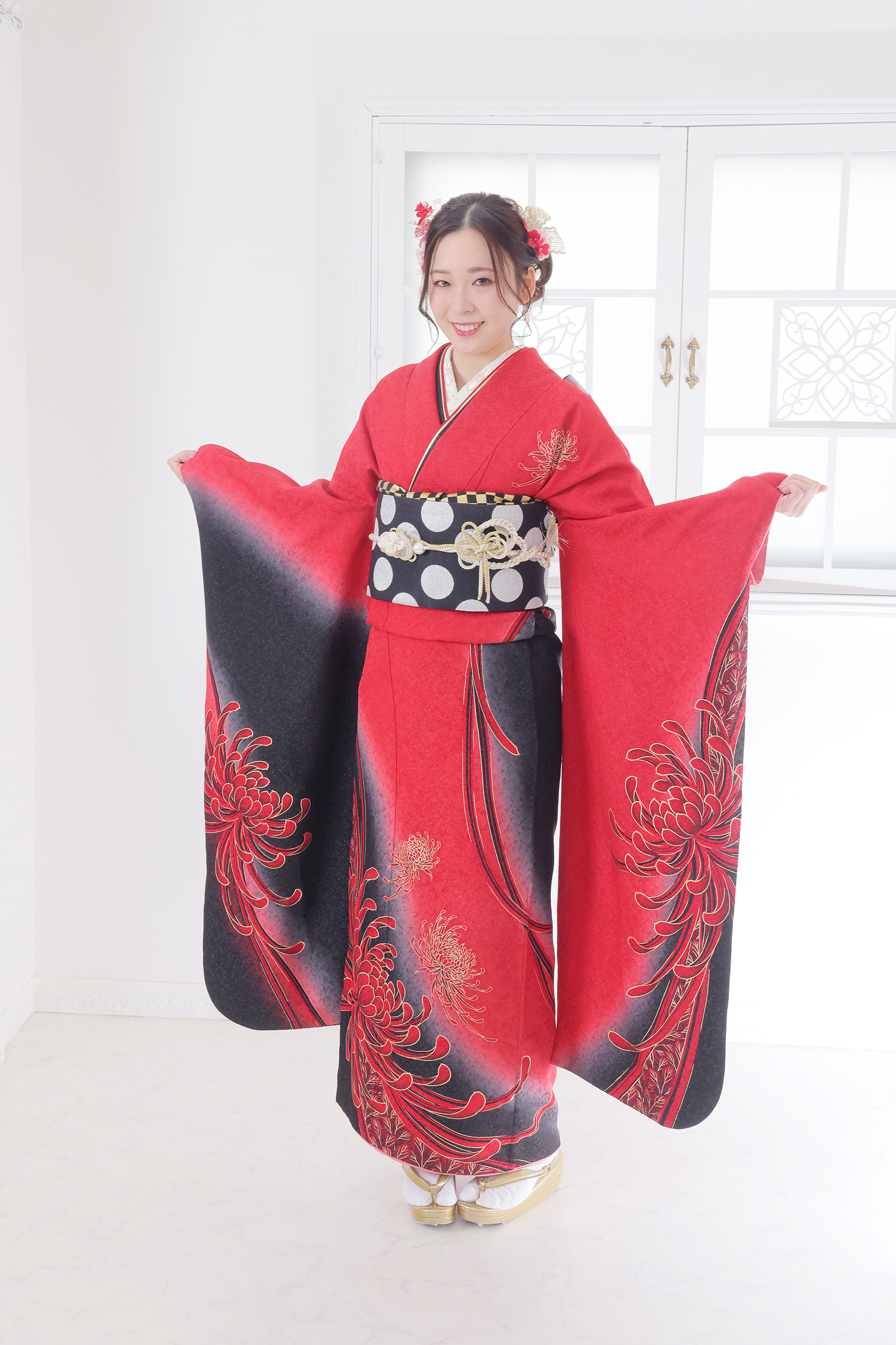 振袖レンタルNP57-<br />137,500円<br />【サイズ】Free 成人式年度: 成人式2027年1月