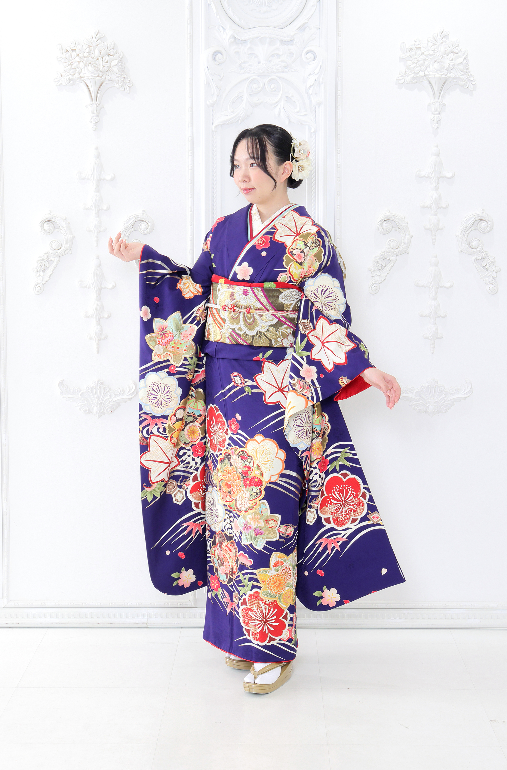 振袖レンタルNP90-<br />82,500円<br />【サイズ】Free 成人式年度: 成人式2027年1月