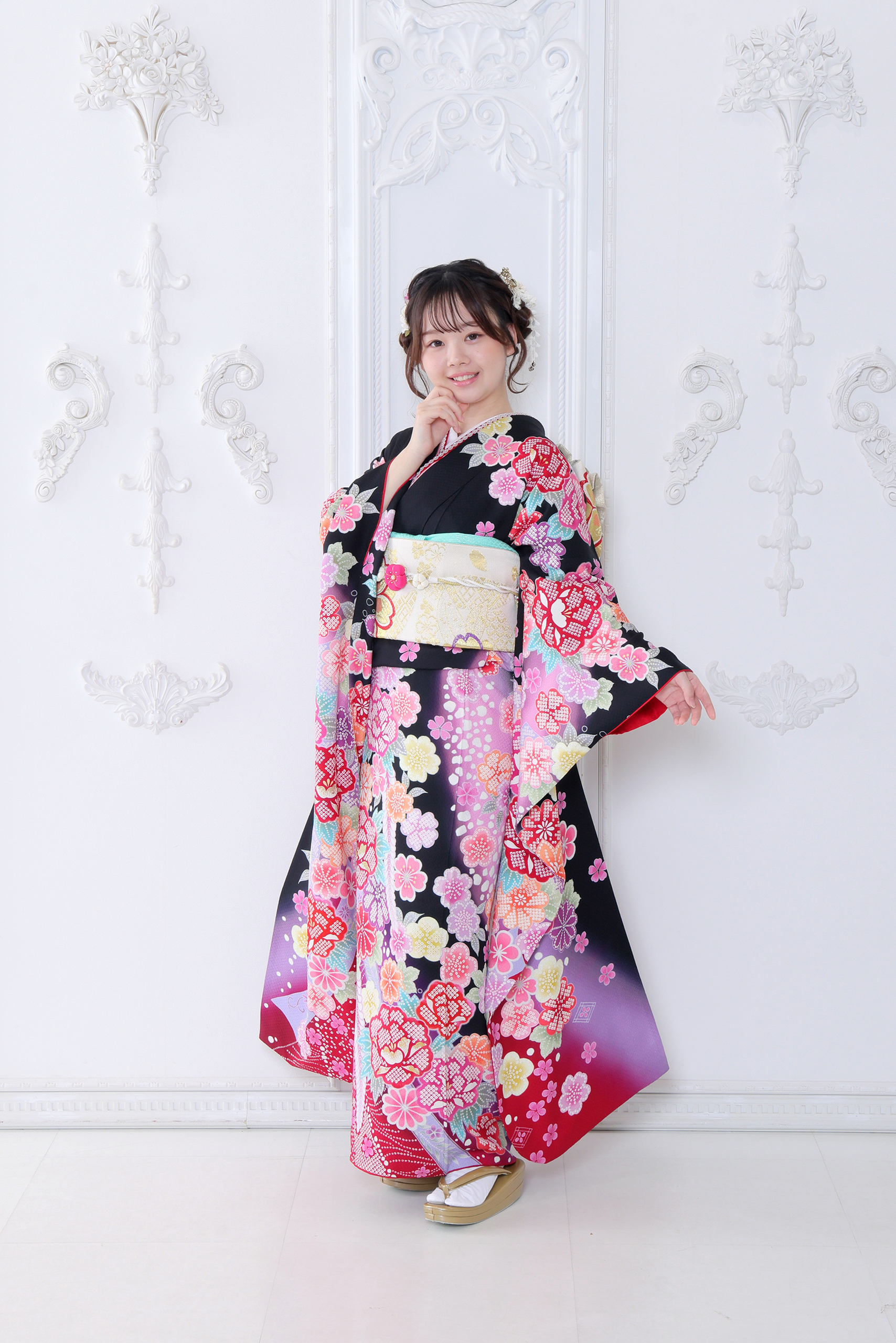 振袖レンタルNP86-<br />82,500円<br />【サイズ】Free 成人式年度: 成人式2027年1月