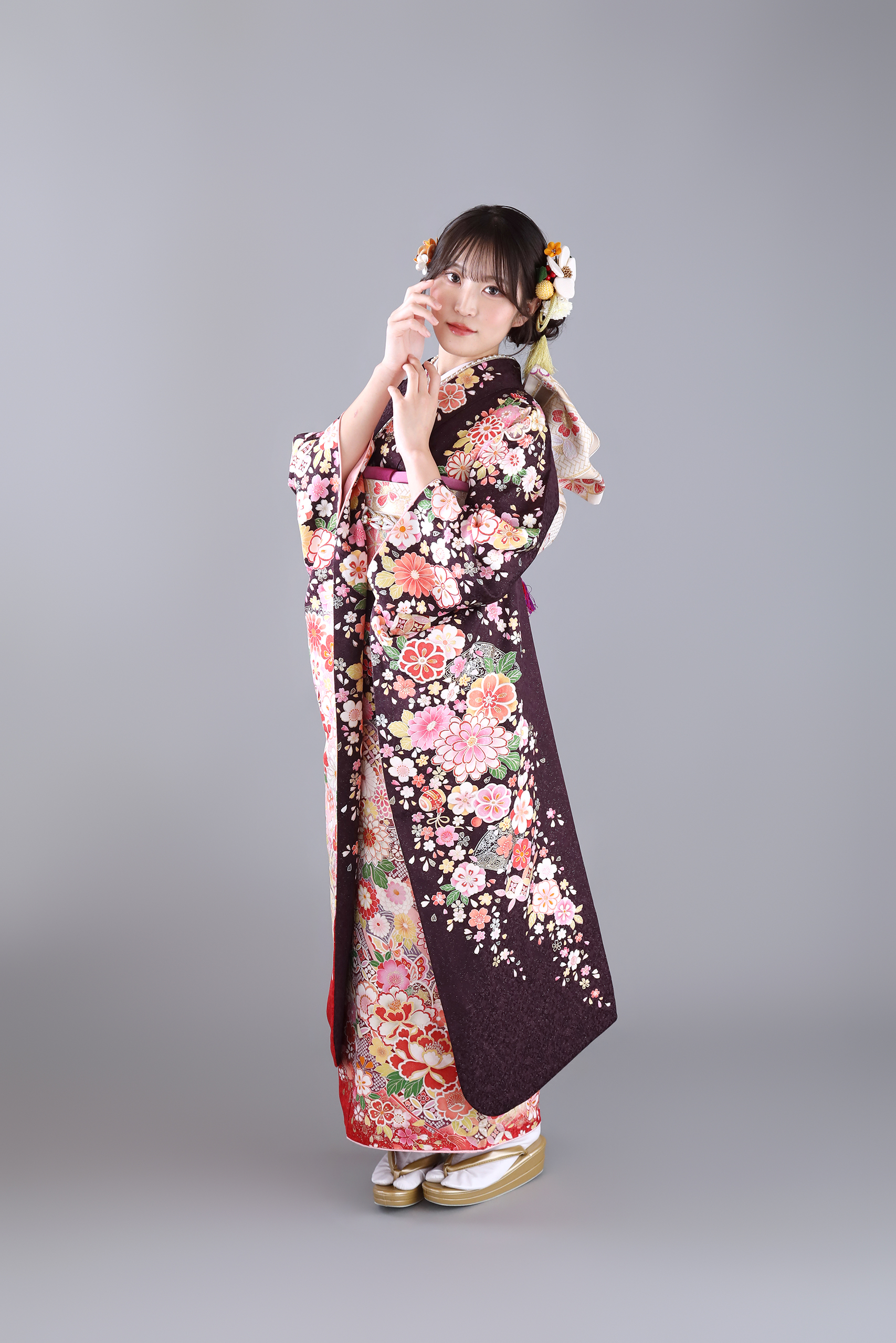 振袖レンタルNP18-<br />82,500円<br />【サイズ】Free 成人式年度: 成人式2027年1月