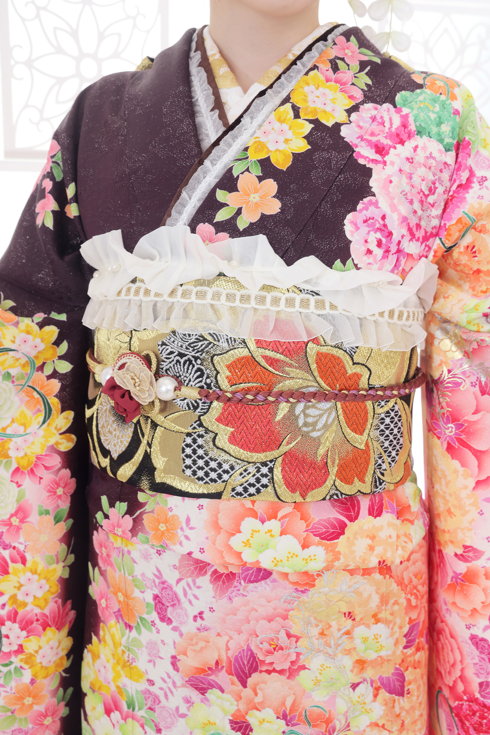 振袖レンタルNP61-<br />82,500円<br />【サイズ】Free 成人式年度: 成人式2027年1月