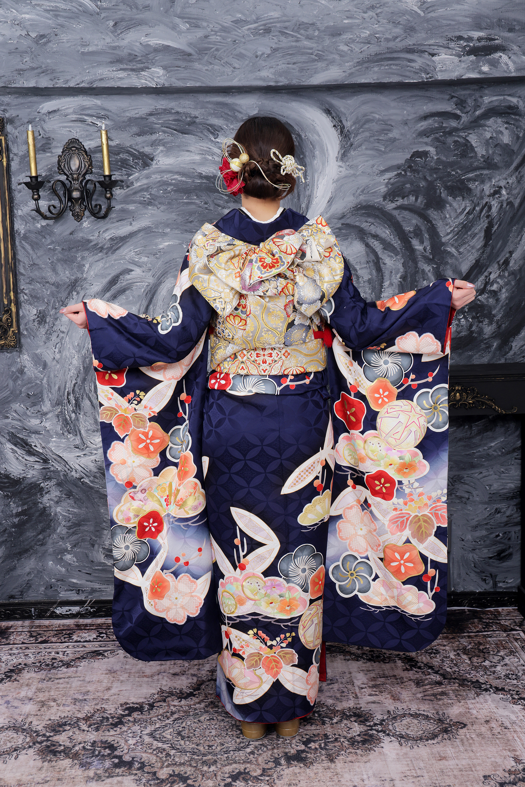 振袖レンタルNP63-<br />137,500円<br />【サイズ】Free 成人式年度: 成人式2027年1月