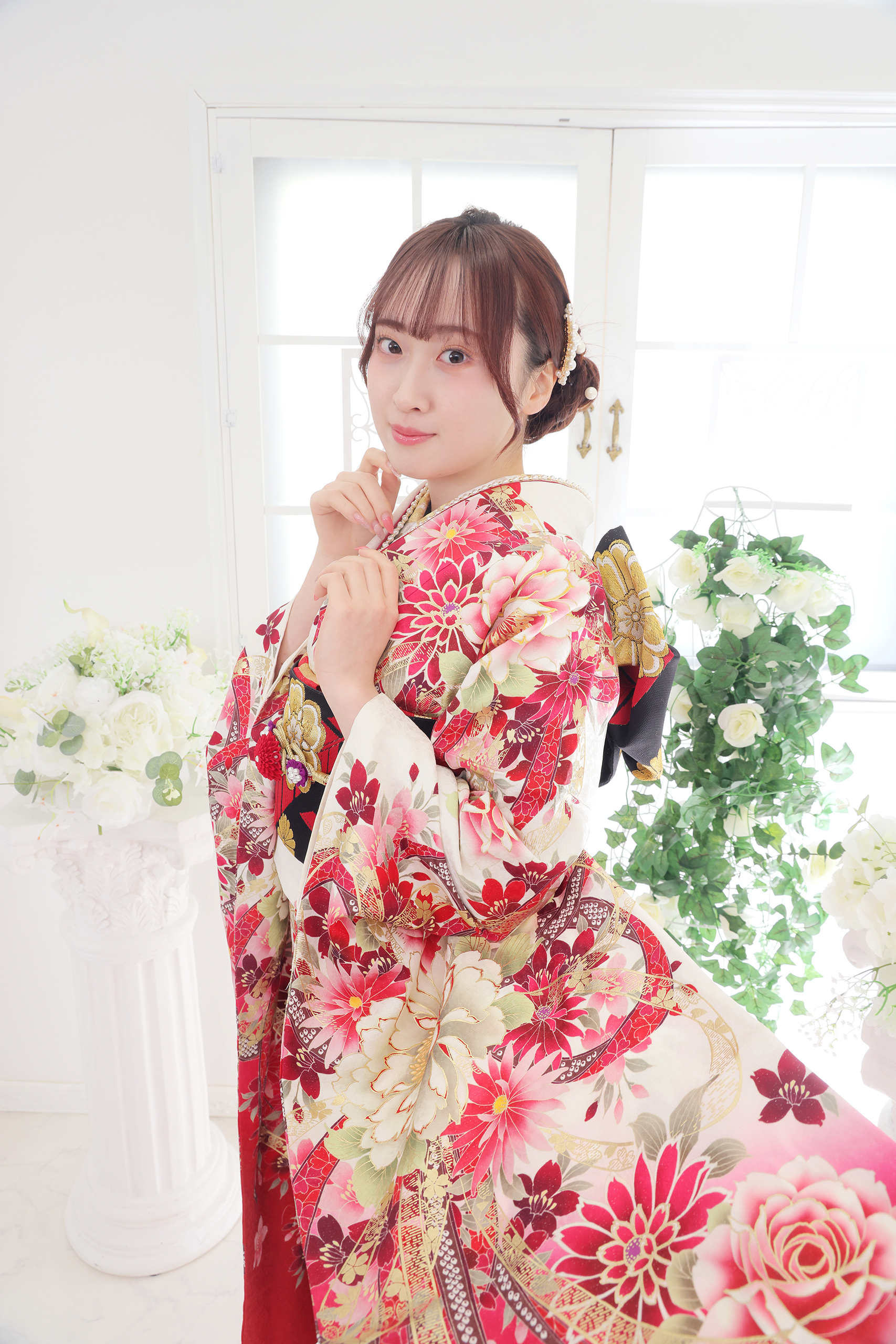 振袖レンタルNP58-<br />137,500円<br />【サイズ】Free 成人式年度: 成人式2027年1月