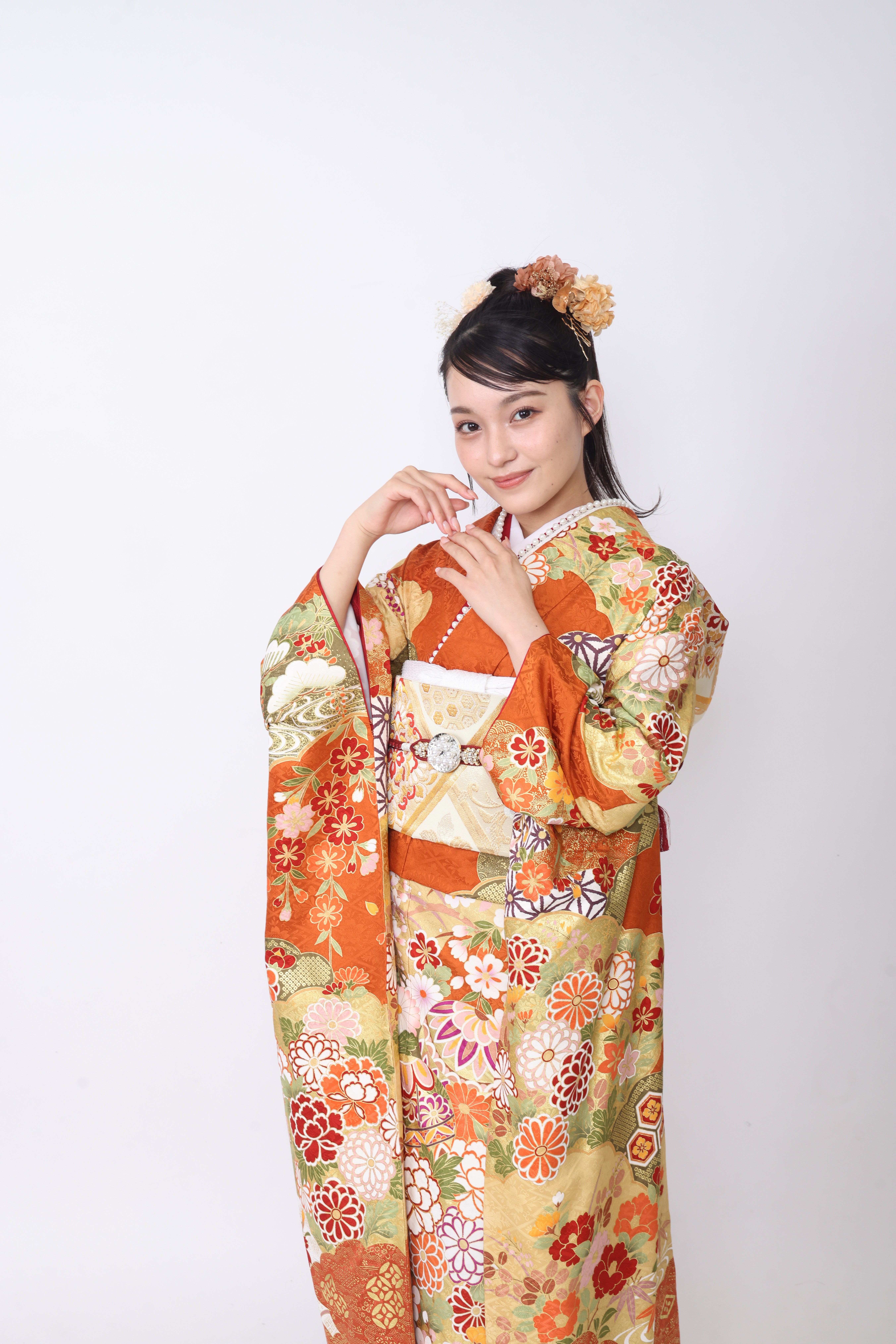 振袖レンタルNP52-<br />137,500円<br />　【サイズ】Free 成人式年度: 成人式2027年1月