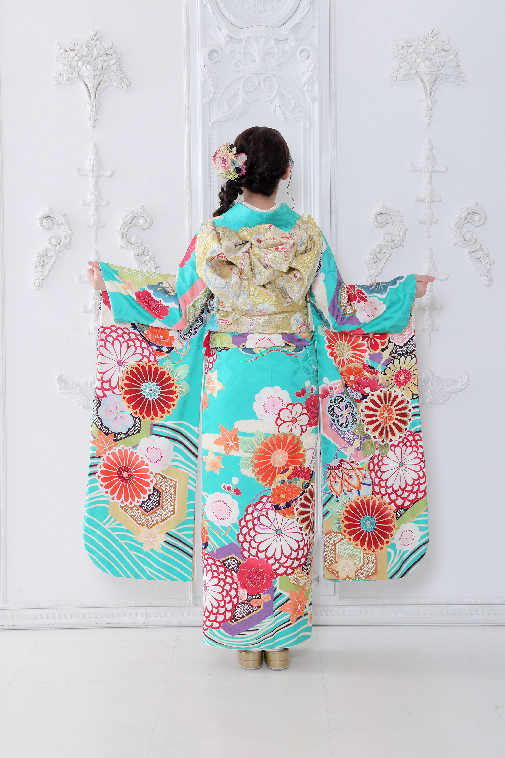 振袖レンタルNP75-<br />137,500円<br />【サイズ】Free 成人式年度: 成人式2027年1月