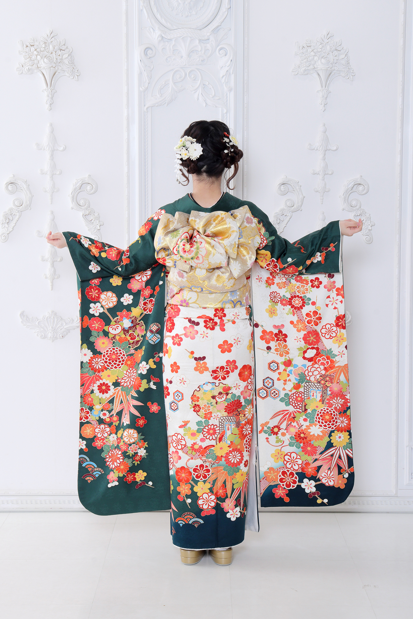 振袖レンタルNP81-<br />82,500円<br />【サイズ】Free 成人式年度: 成人式2027年1月