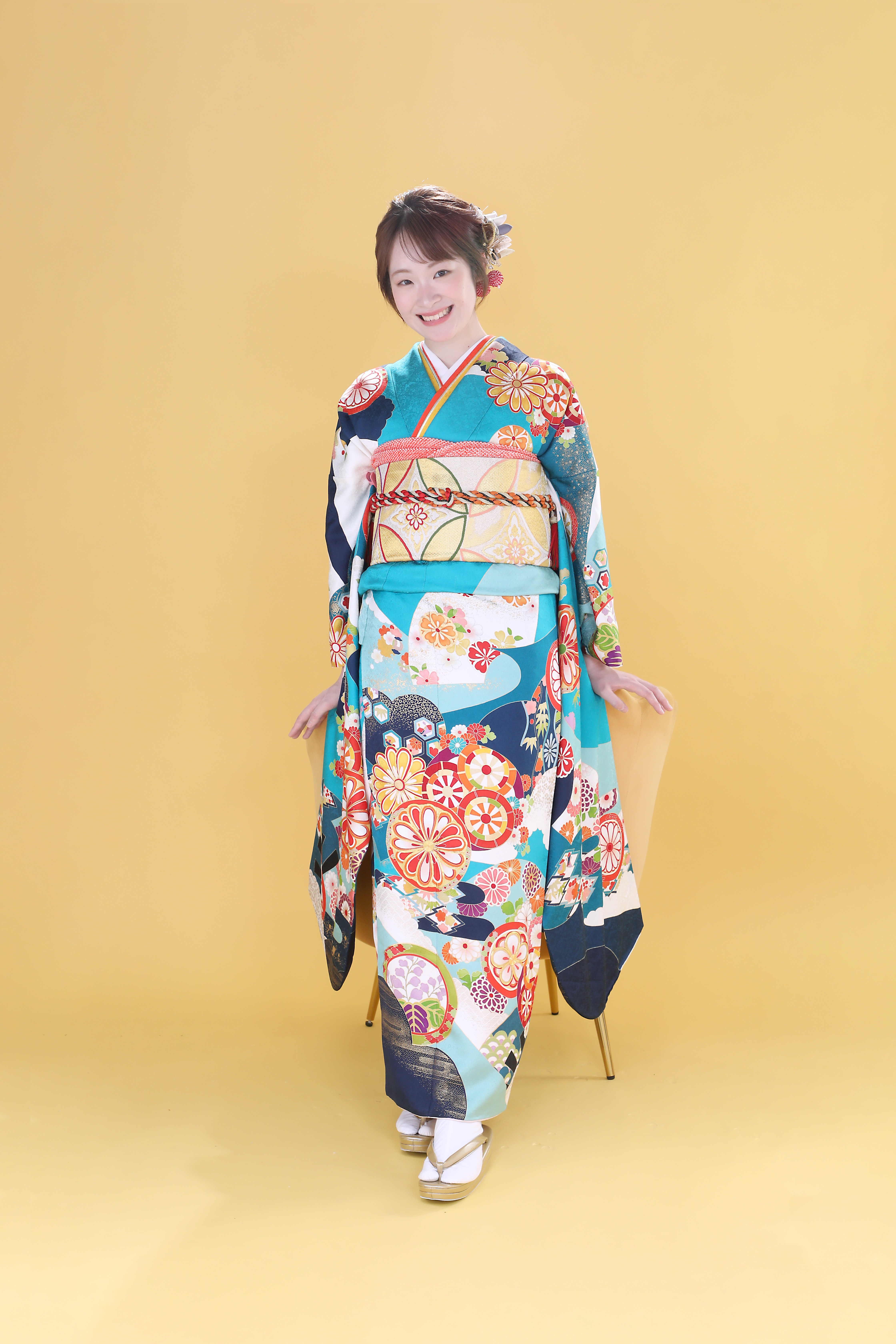 振袖レンタルNP129-<br />137,500円<br />【サイズ】Free 成人式年度: 成人式2027年1月