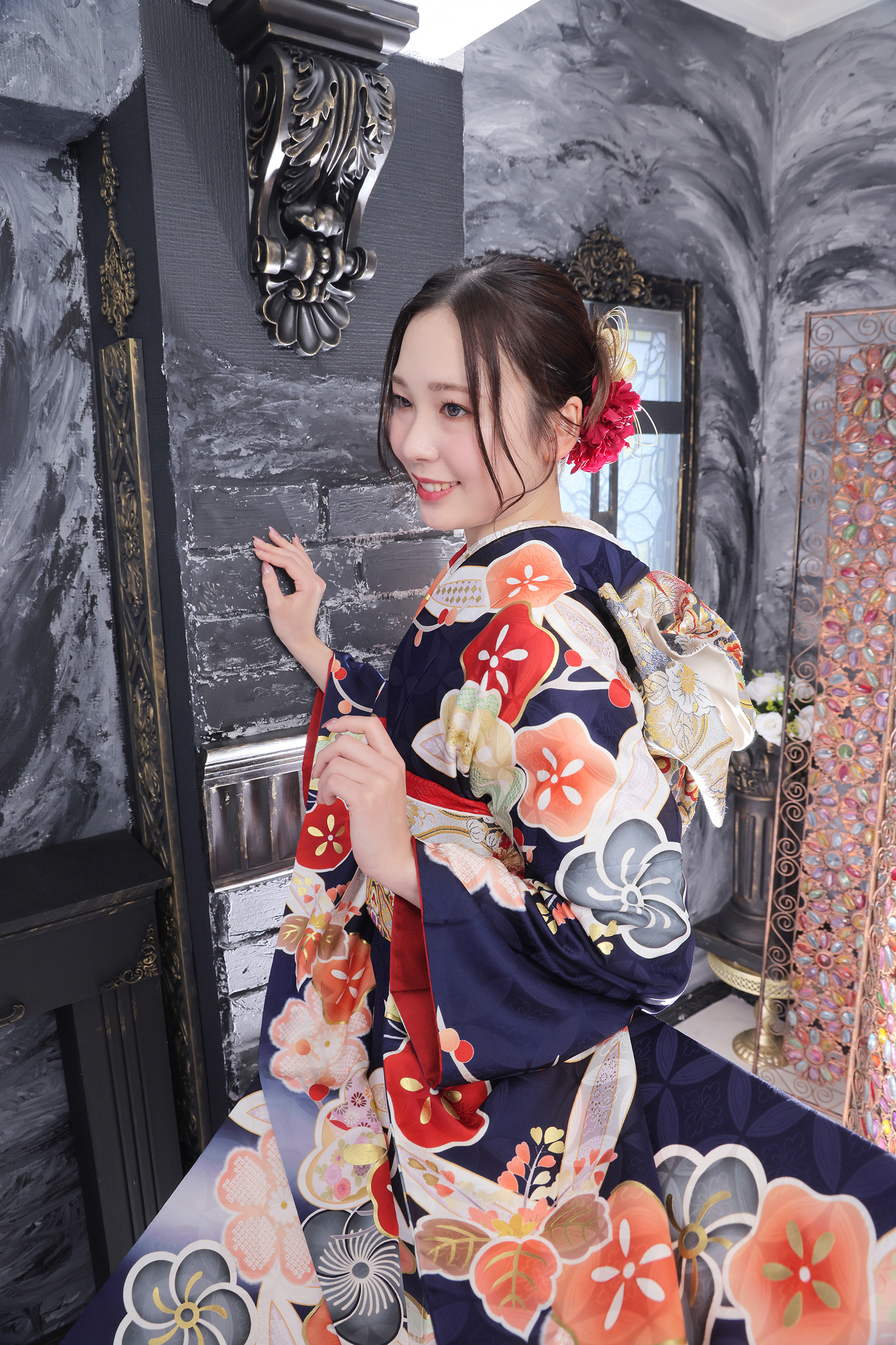 振袖レンタルNP63-<br />137,500円<br />【サイズ】Free 成人式年度: 成人式2027年1月