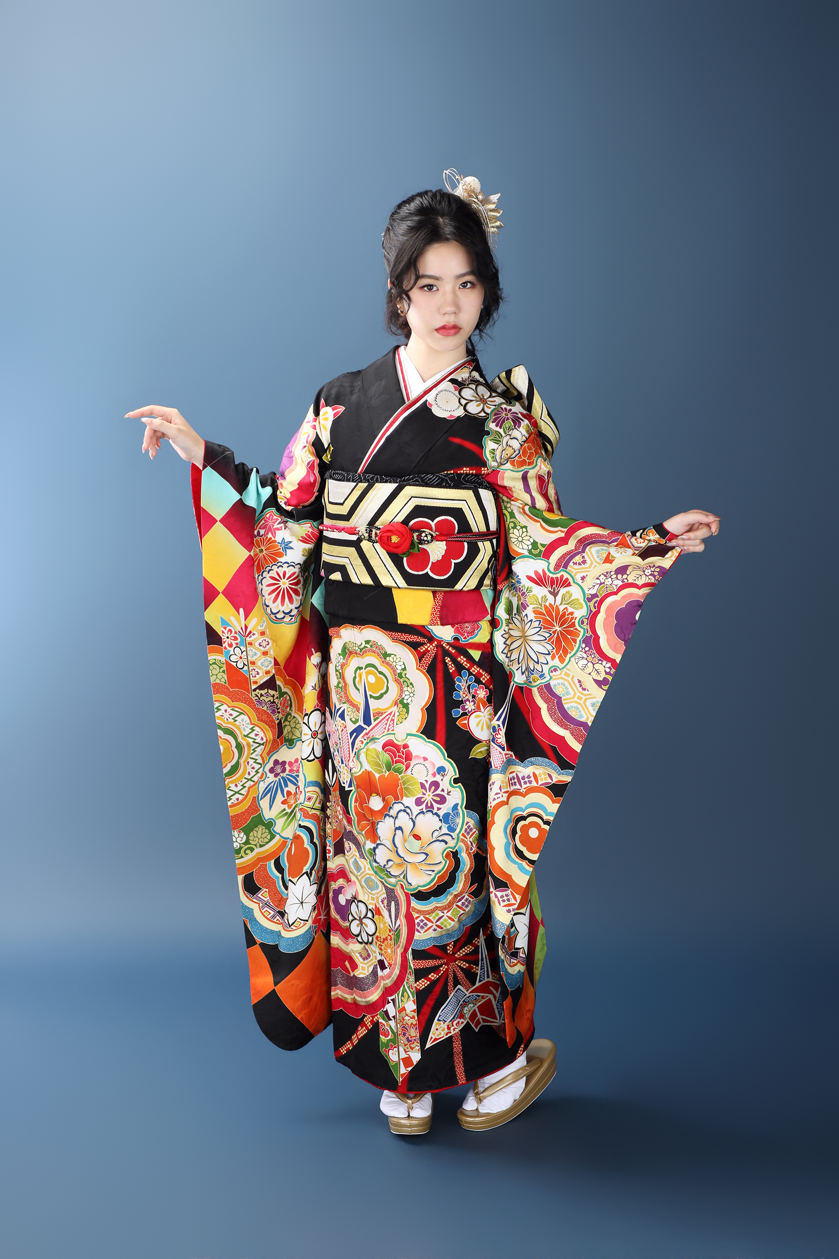 振袖レンタルNP9-<br />137,500円<br />【サイズ】Free 成人式年度: 成人式2027年1月