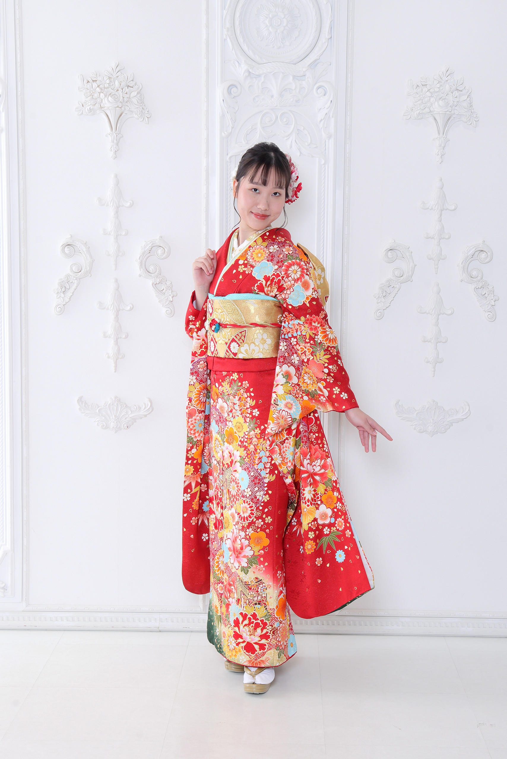 振袖レンタルNP80-<br />82,500円<br />【サイズ】Free 成人式年度: 成人式2027年1月