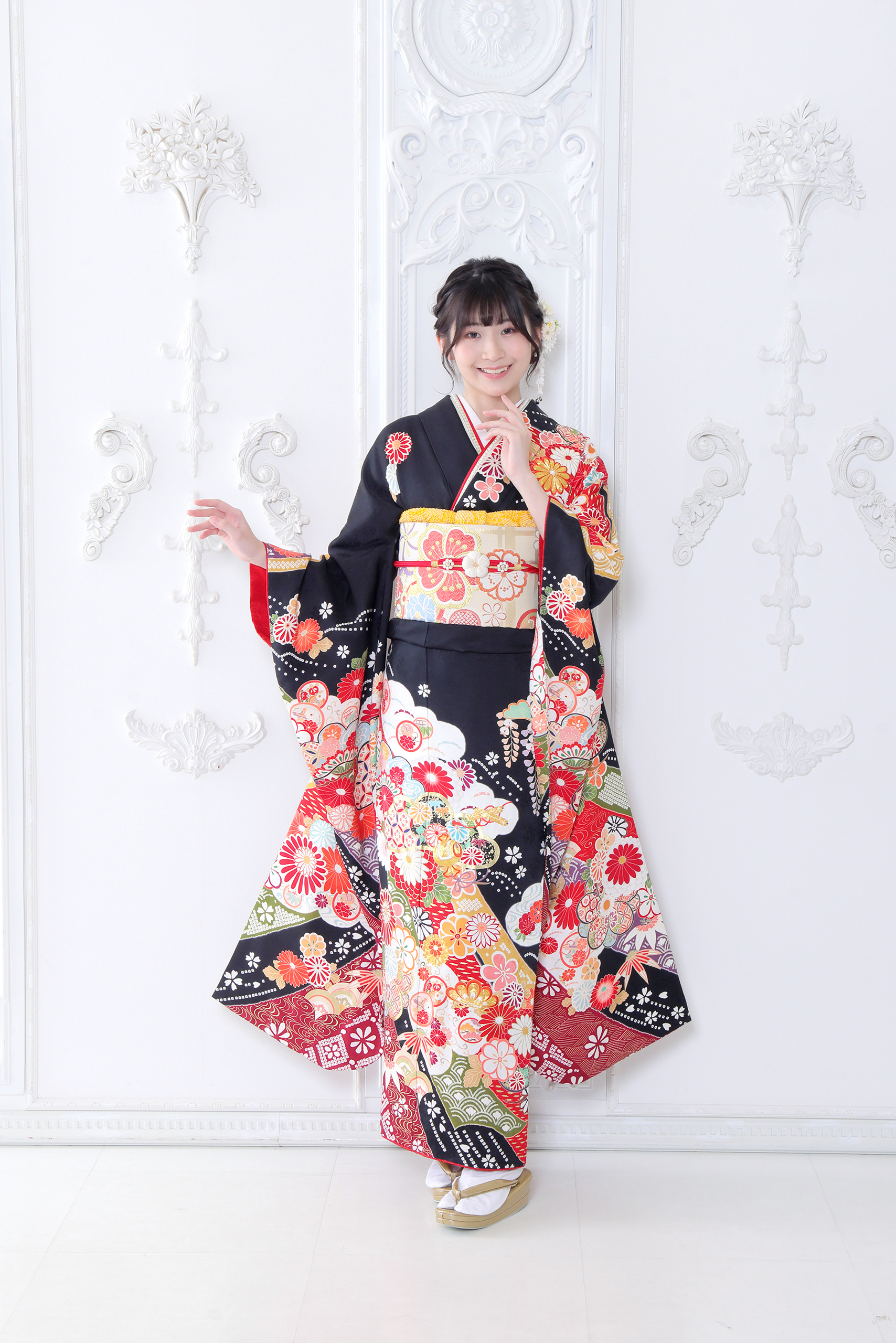 振袖レンタルNP103-<br />82,500円<br />【サイズ】Free 成人式年度: 成人式2027年1月