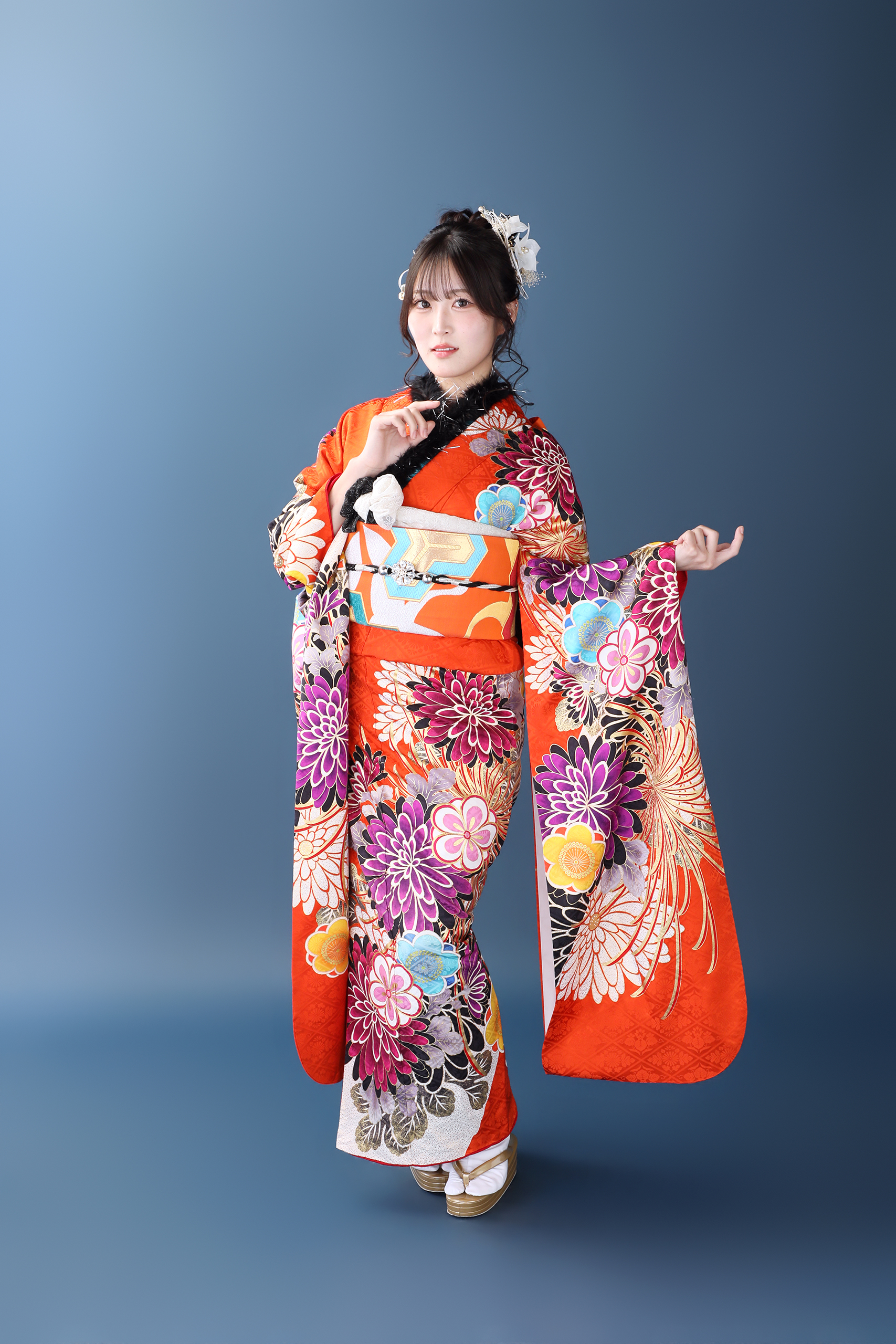 振袖レンタルNP23-<br />137,500円<br />【サイズ】Free 成人式年度: 成人式2027年1月