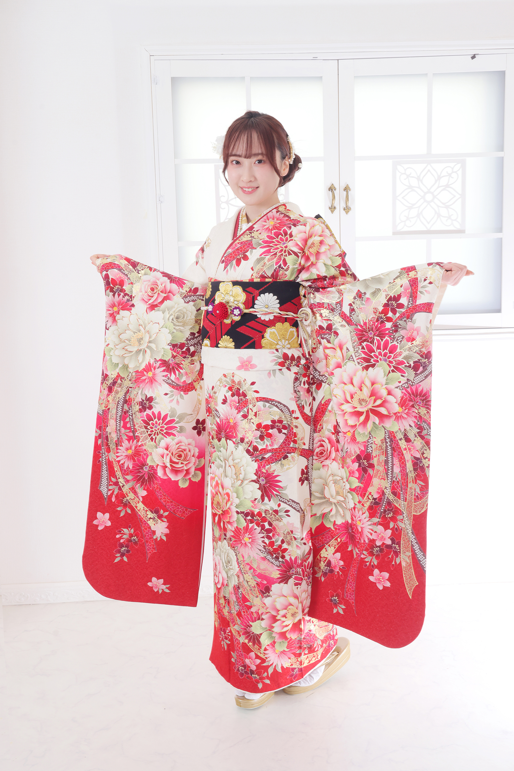 振袖レンタルNP58-<br />137,500円<br />【サイズ】Free 成人式年度: 成人式2027年1月