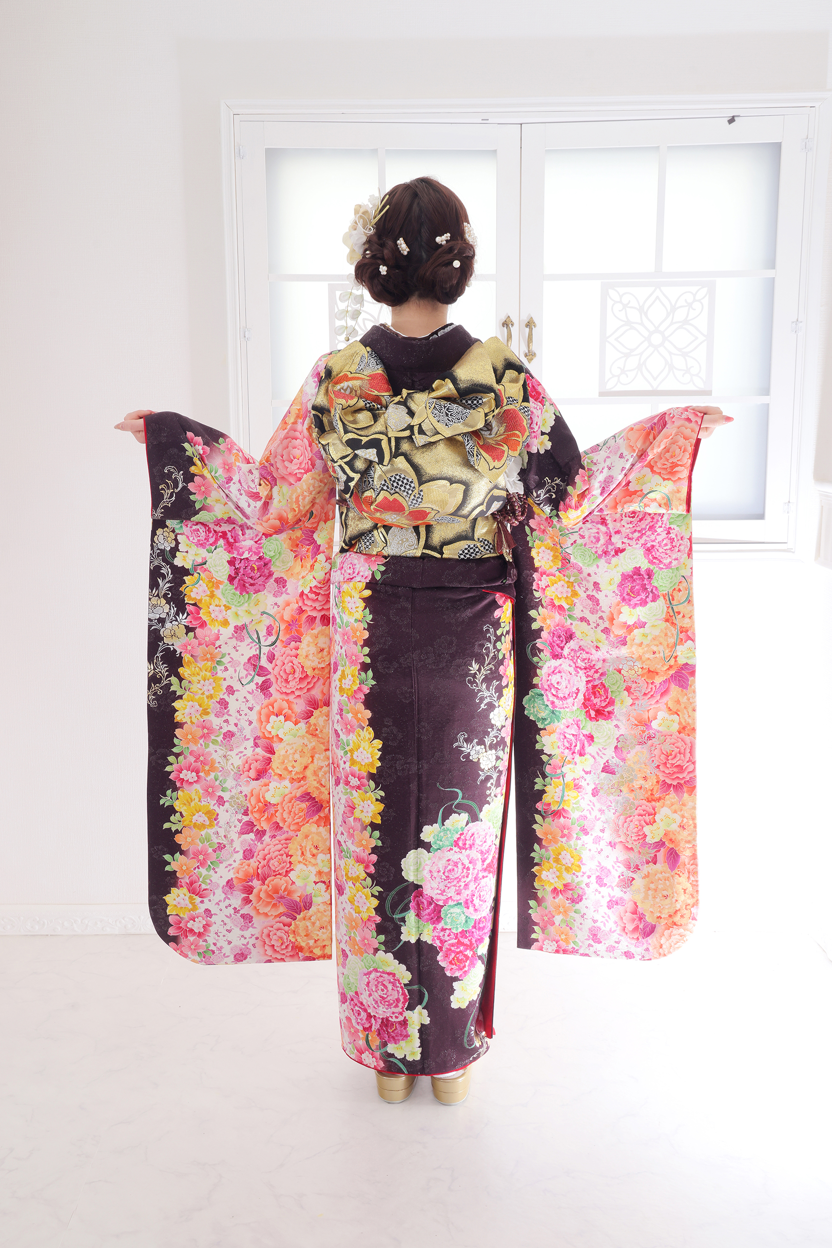 振袖レンタルNP61-<br />82,500円<br />【サイズ】Free 成人式年度: 成人式2027年1月