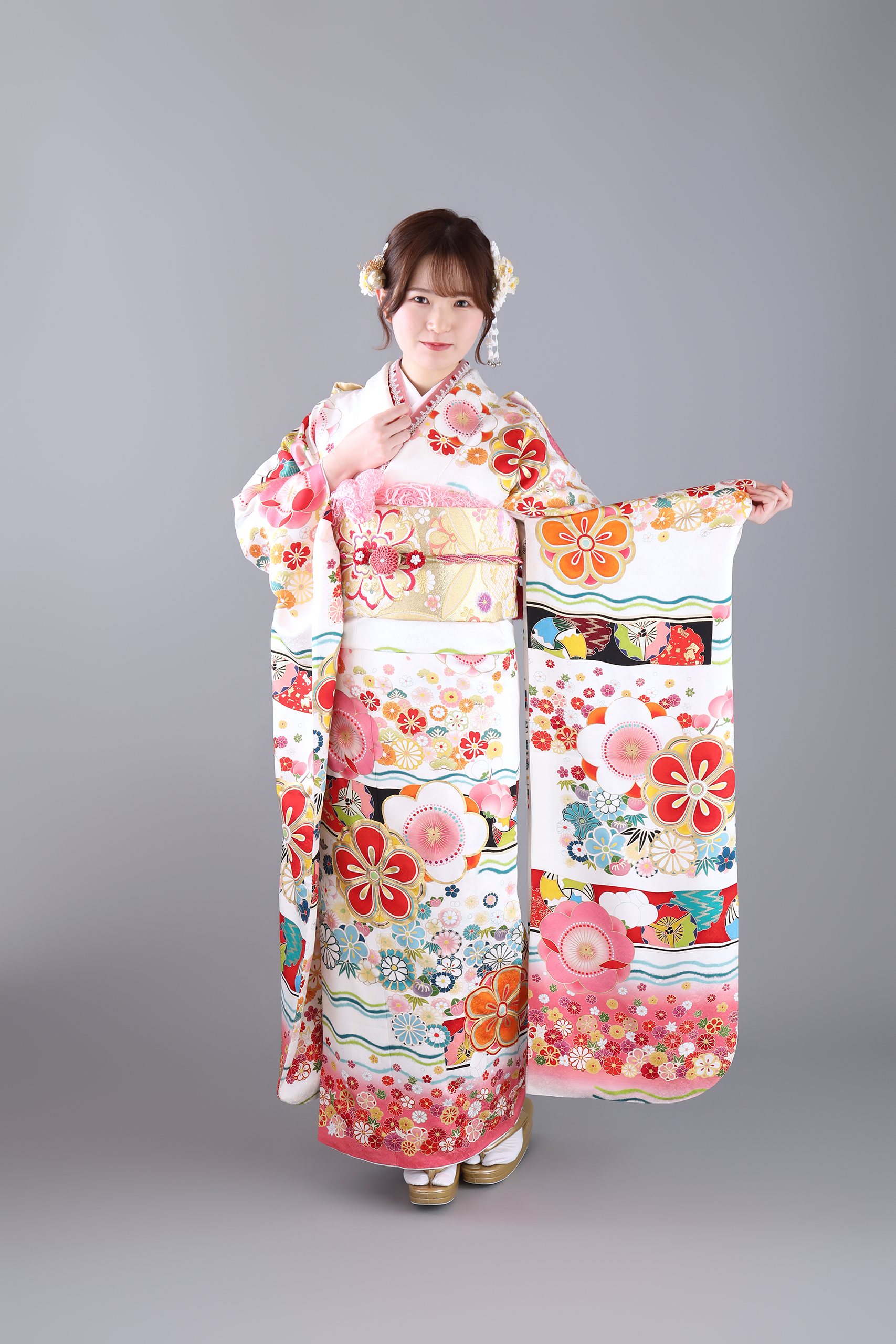 振袖レンタルNP17-<br />82,500円<br />【サイズ】Free 成人式年度: 成人式2027年1月