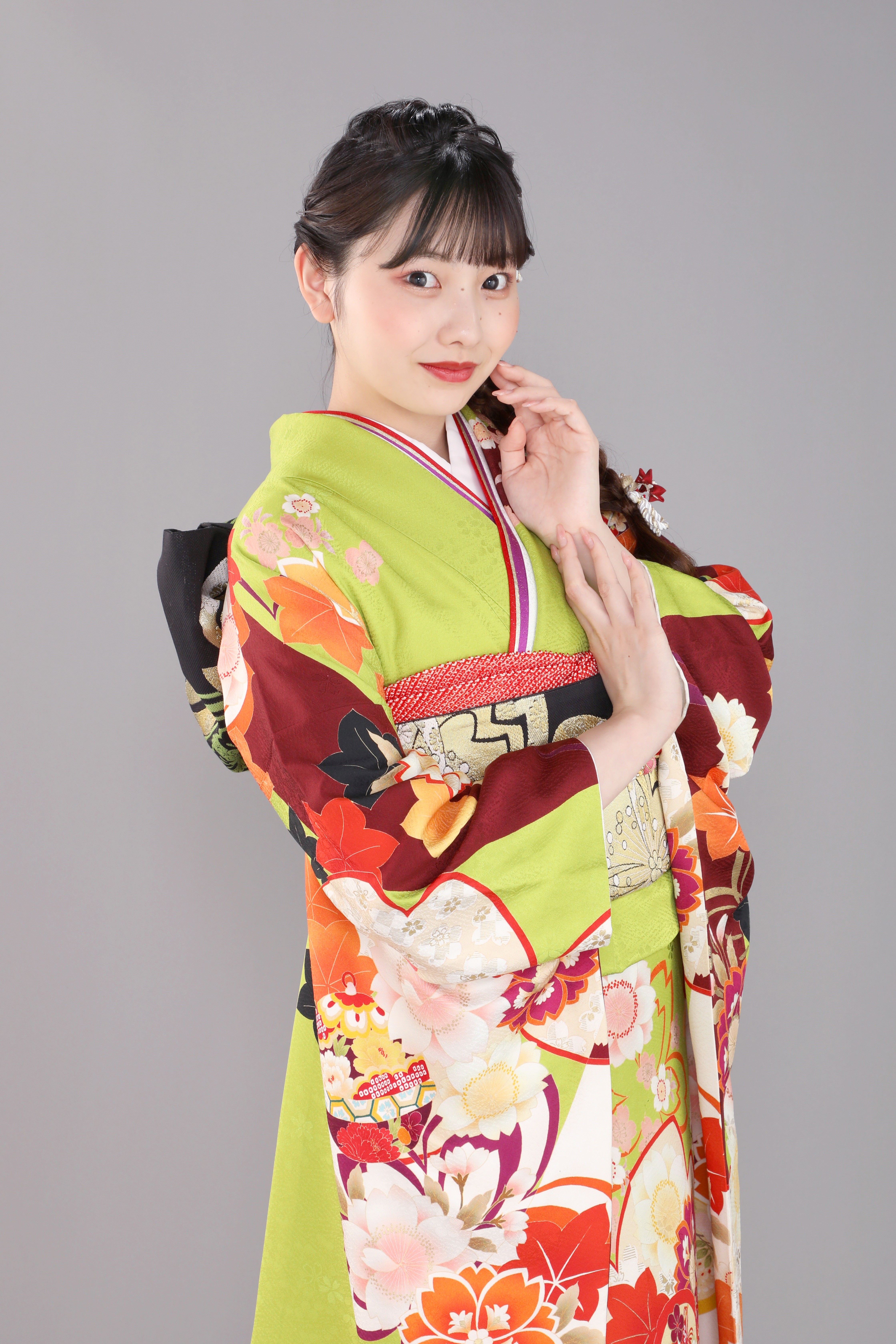 振袖レンタルNP124-<br />137,500円<br />【サイズ】Free 成人式年度: 成人式2027年1月