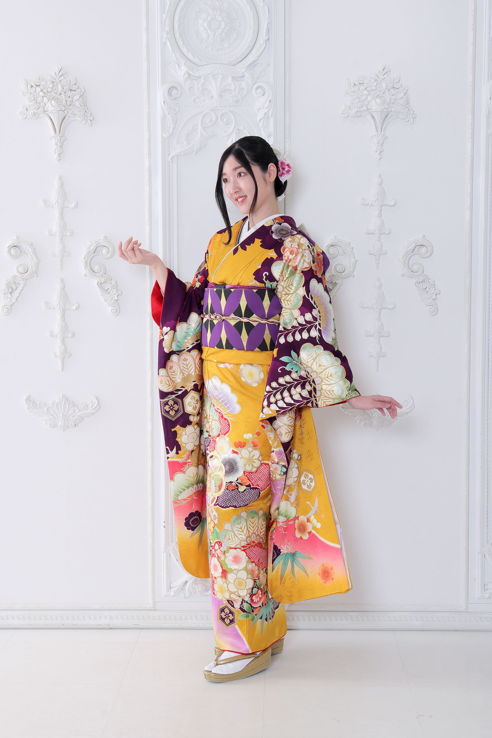 振袖レンタルNP76-<br />137,500円<br />【サイズ】Free 成人式年度: 成人式2027年1月