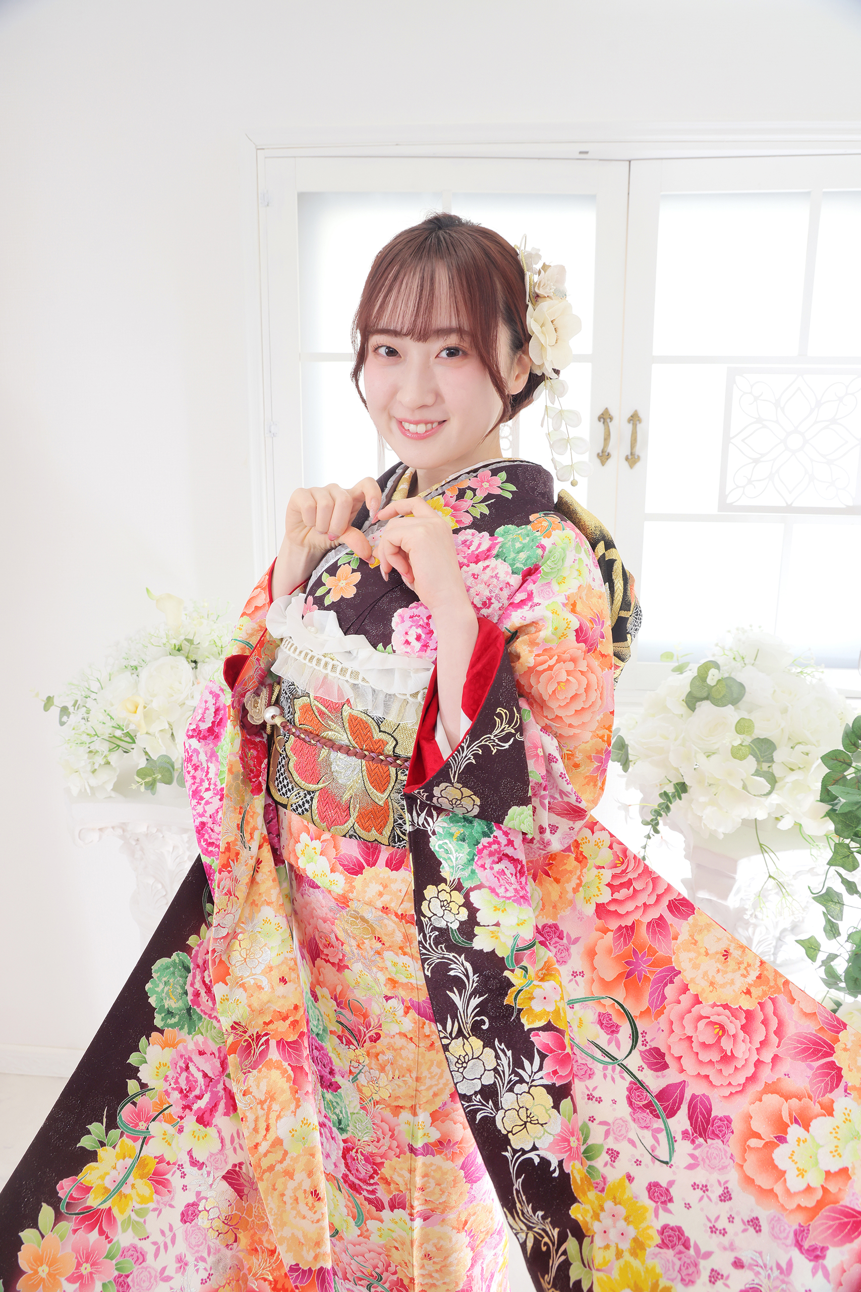 振袖レンタルNP61-<br />82,500円<br />【サイズ】Free 成人式年度: 成人式2027年1月