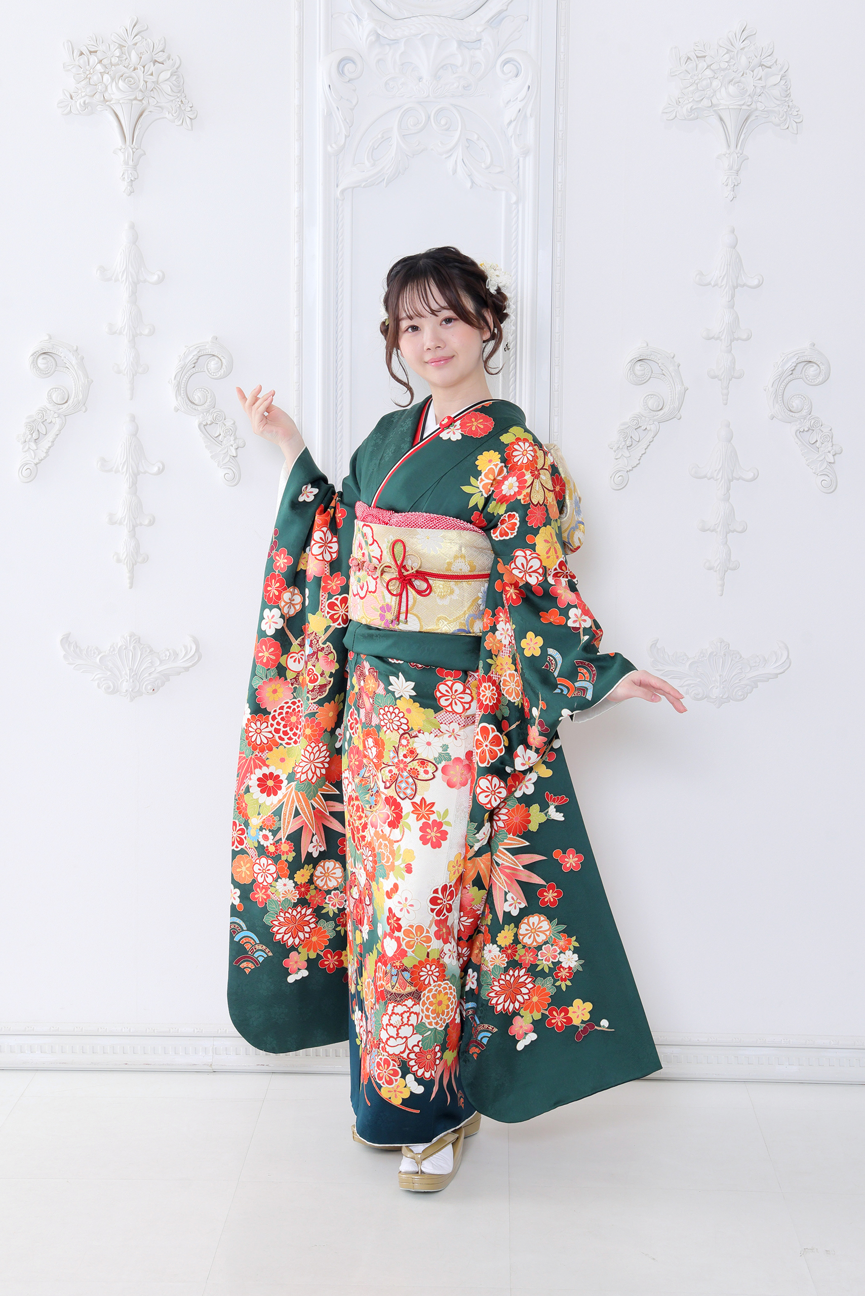 振袖レンタルNP81-<br />82,500円<br />【サイズ】Free 成人式年度: 成人式2027年1月