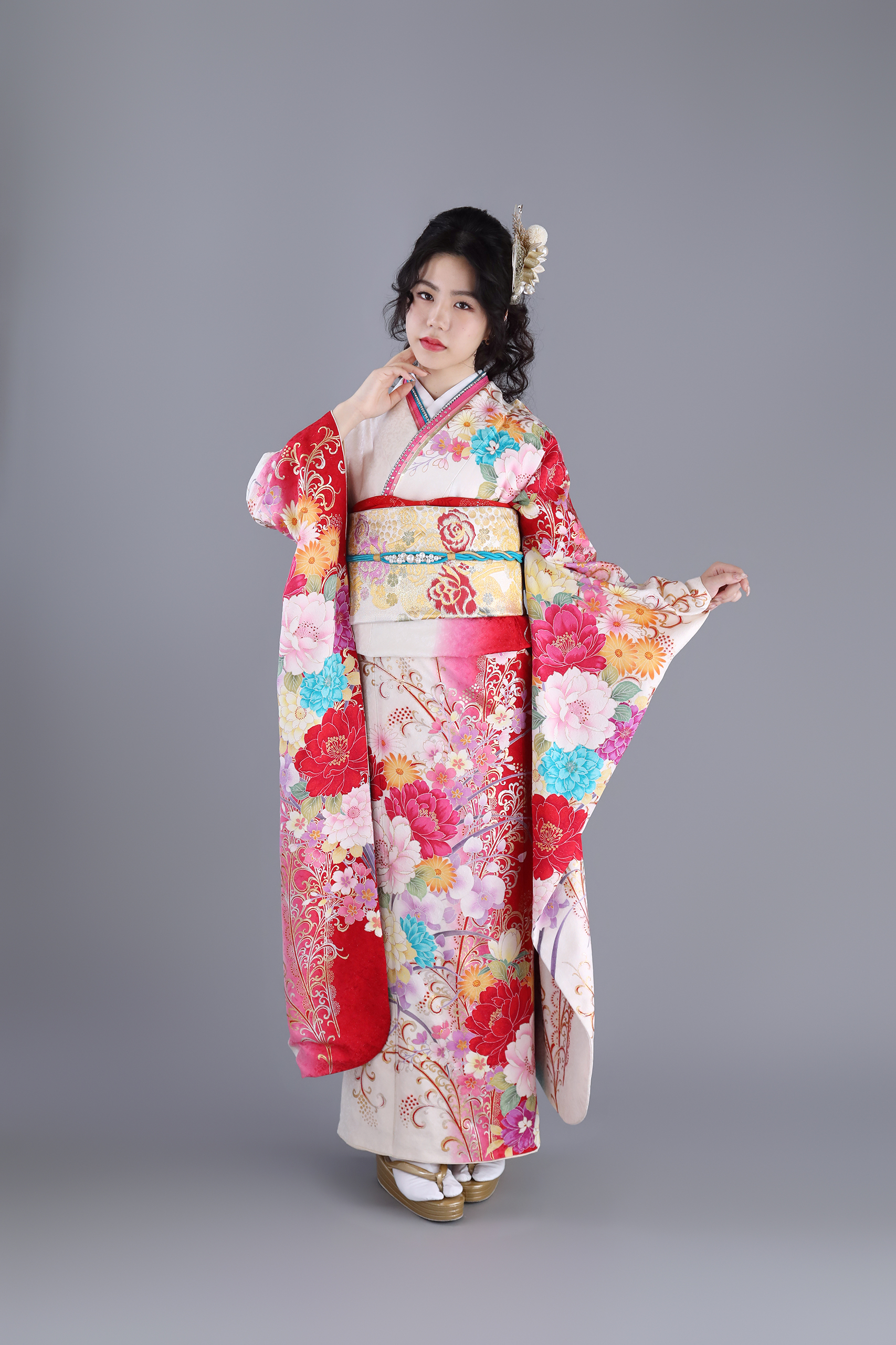 振袖レンタルNP6-<br />82,500円<br />　【サイズ】Free 成人式年度: 成人式2027年1月