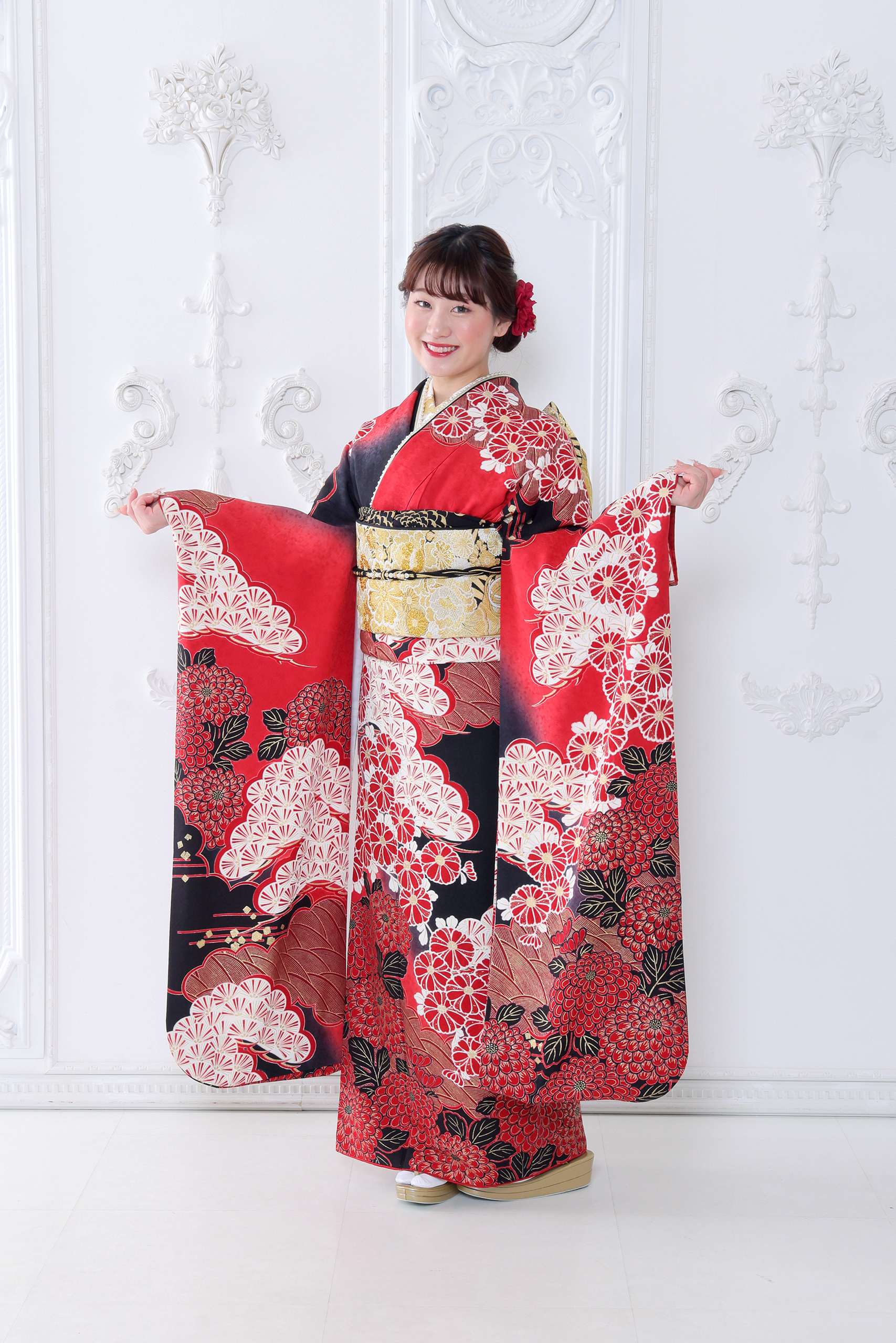 振袖レンタルNP94-<br />137,500円<br />【サイズ】Free 成人式年度: 成人式2027年1月