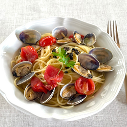 煎り酒香るあさりとトマトのボンゴレスパゲッティ