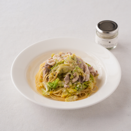 ねぎ塩豚パスタ