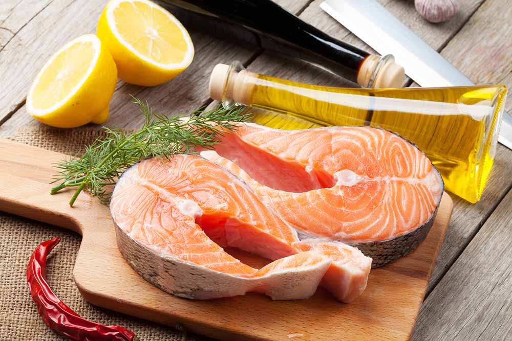 犬の皮膚・被毛の健康をサポートするオメガ3脂肪酸を豊富に含むサーモンの画像