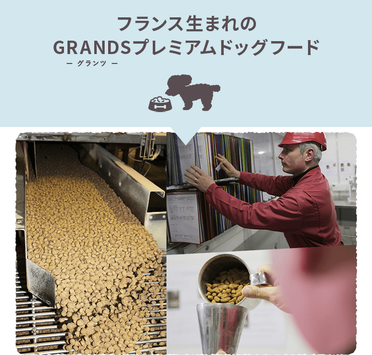 フランス生まれのGRANDSプレミアムドッグフード