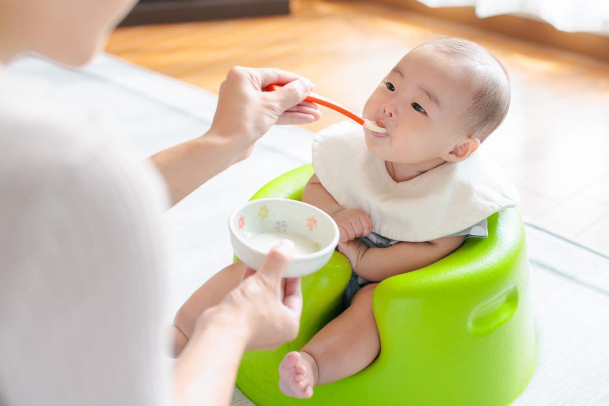 離乳食初期に食べない時の進め方のイメージ