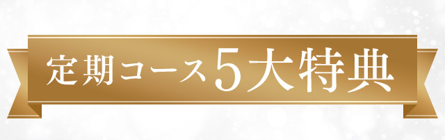 定期コース5大特典