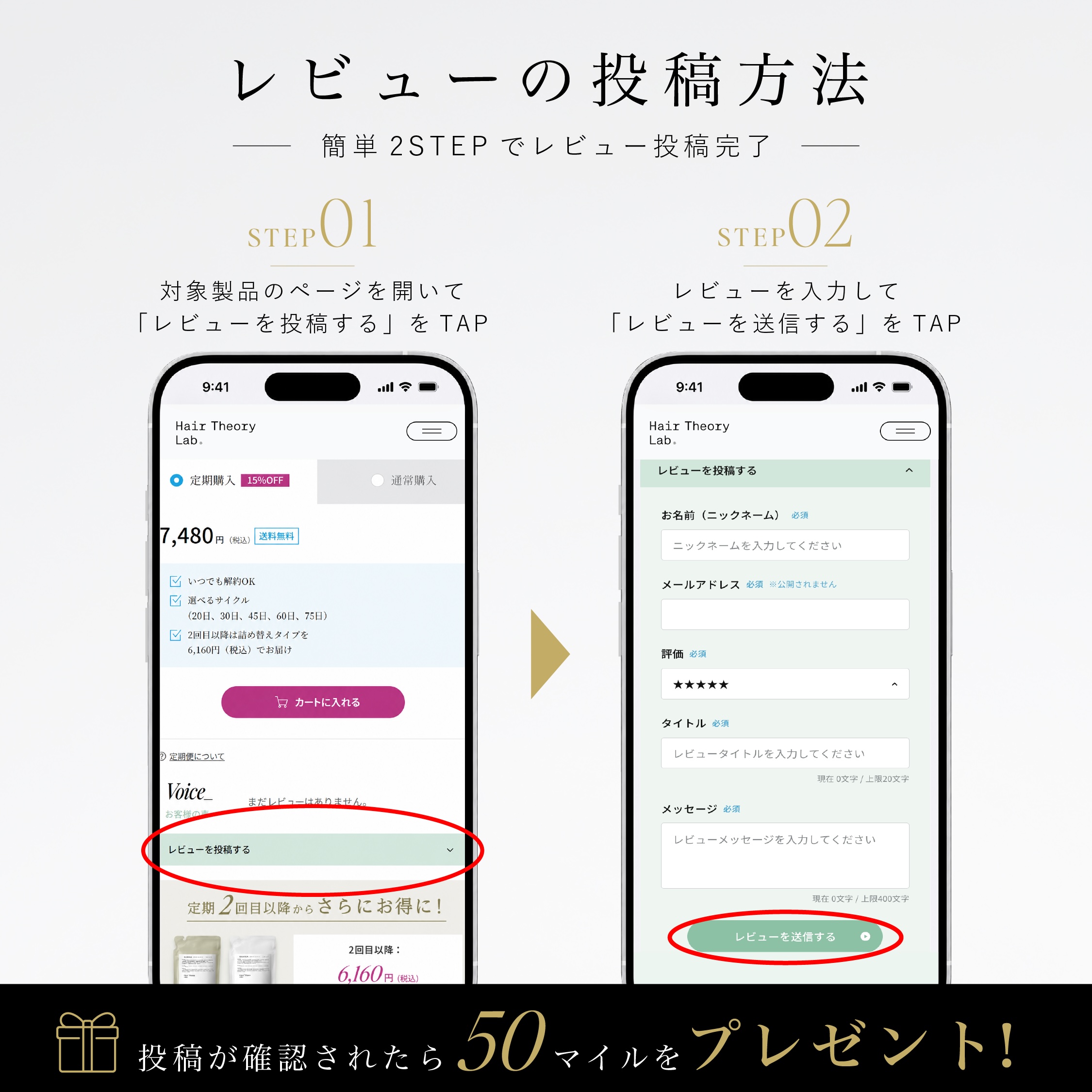 レビュー手順​