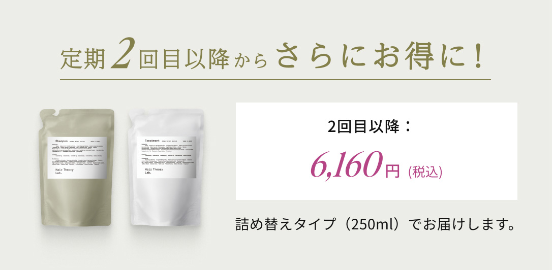 定期2回目以降からさらにお得に！
