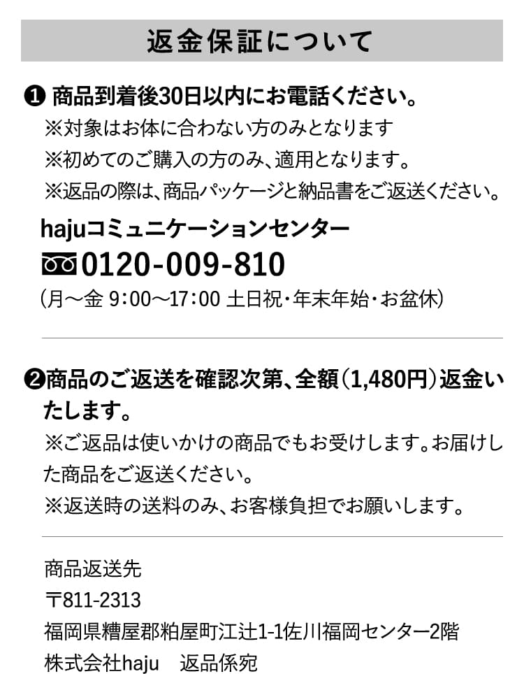 返金保証について