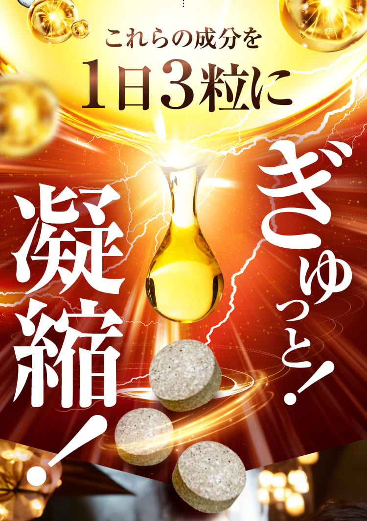 ぎゅっと！凝縮！