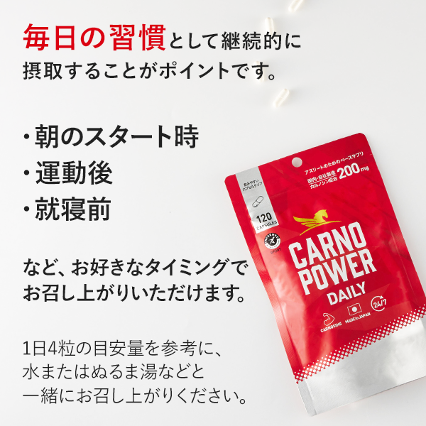 5個セット！カルノパワーDAILY（120粒） カルノパワーDAILY（120粒）｜ハマリの健康食品