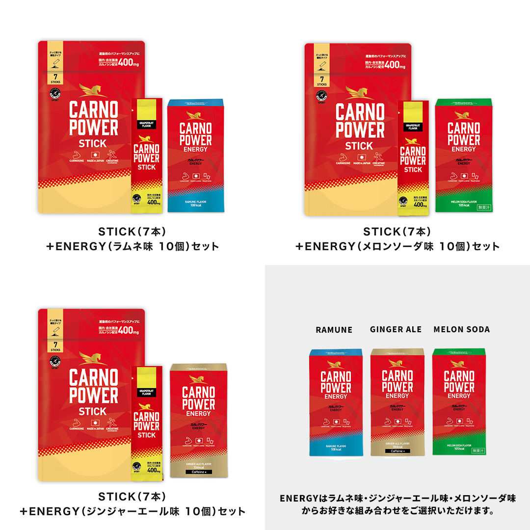 カルノパワー即戦力セット 味: ラムネ味