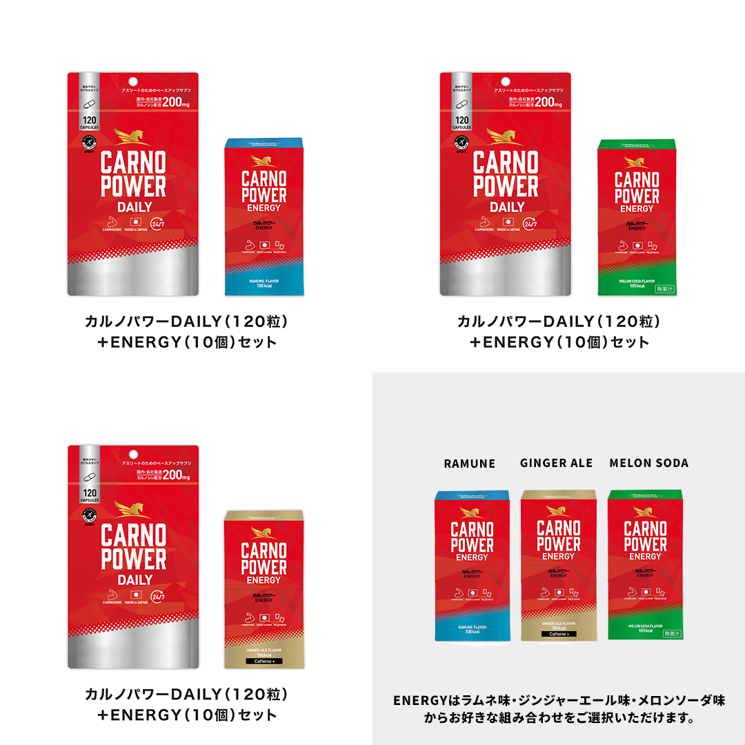 カルノパワーリチャージセット 味: ラムネ味