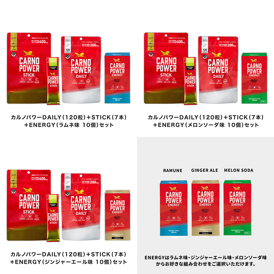 【定期】カルノパワーコンプリートセット 味: ラムネ味