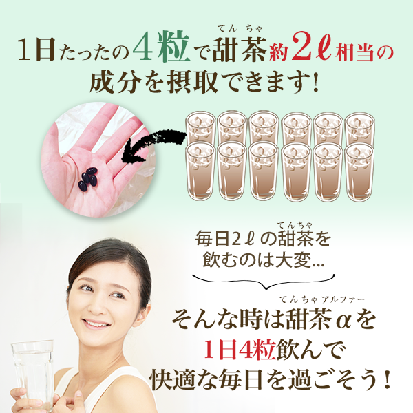 【２袋セット】甜茶α （120粒×2袋）