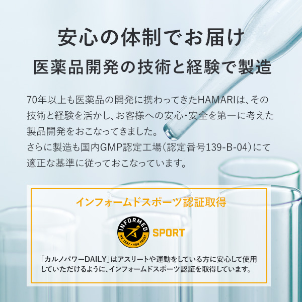 カルノパワーDAILY（120粒）｜ハマリの健康食品
