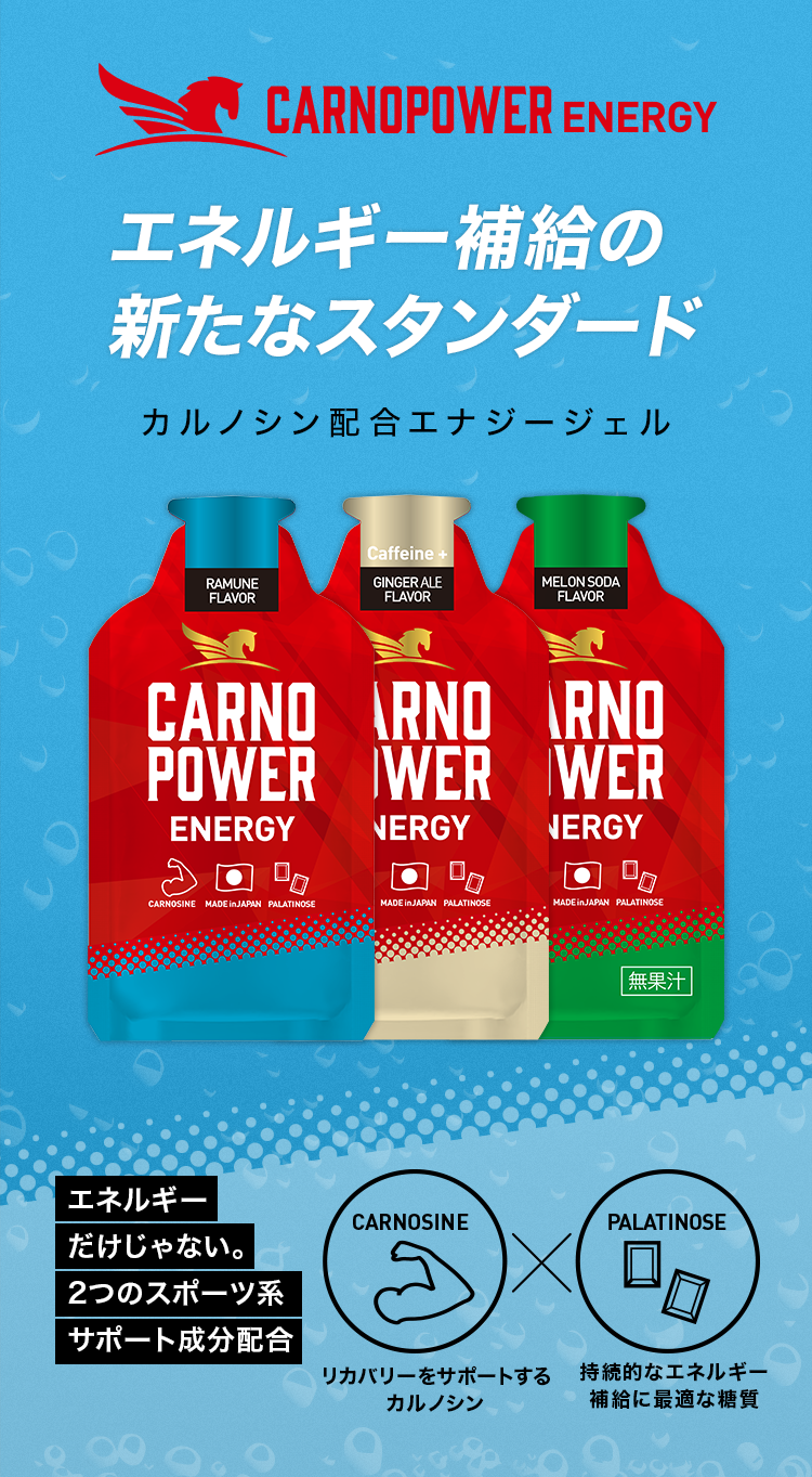 カルノパワ―ENERGY｜カルノシン配合ジェル。カルノシンで持久戦にエンジンをかけろ
