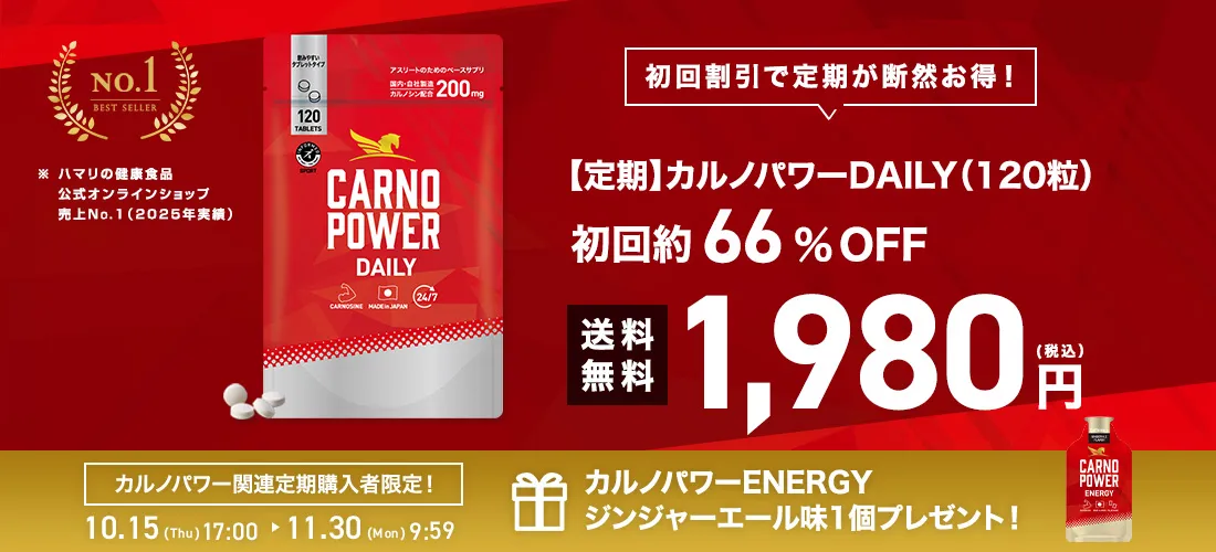カルノパワーは定期がオトク