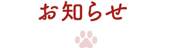 お知らせ
