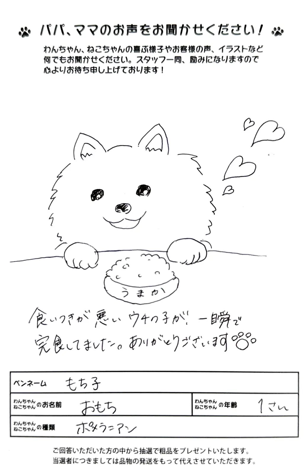 お客様の声8